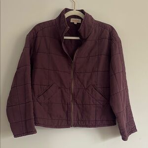 Listicle Deep Purple Quilted Jacket